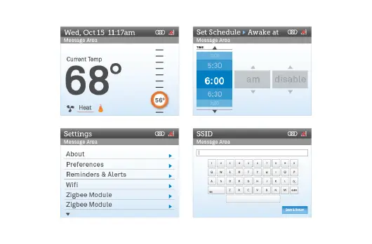 ecobee UI design