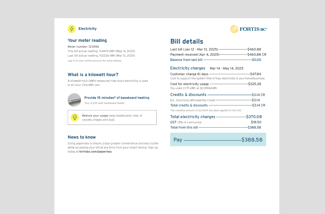 FortisBC Product Redesign