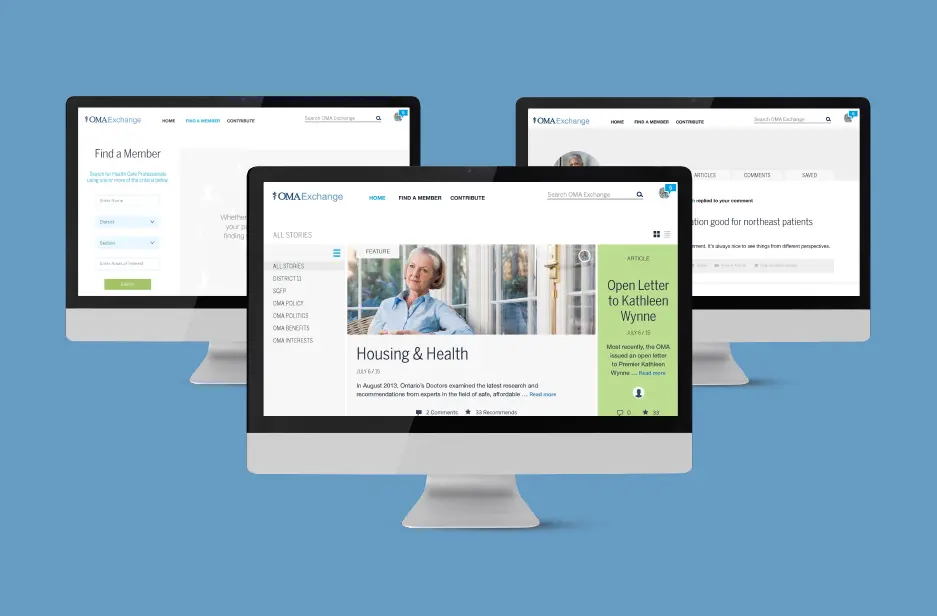 oma exchange portal redesign